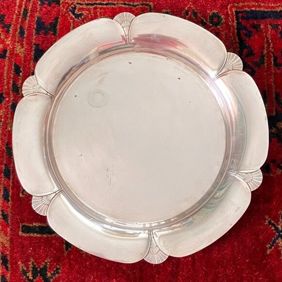 Vintage Rogers 4470 Art Deco Silver Plated Tray - 1950's, - Picture 1 of 8